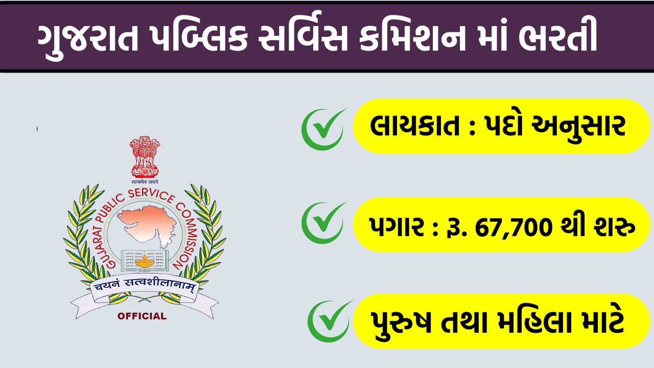 GPSC Recruitment 2026